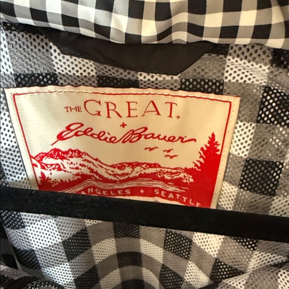 Eddie Bauer + The Great Checkered Packable Jacket - Picture 2 of 6